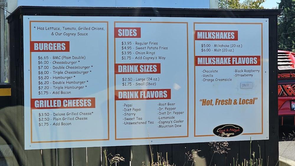 Out & About Burgers Menu image 3